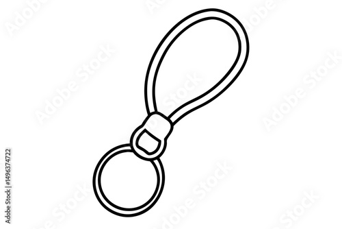 keychain  silhouette vector illustration