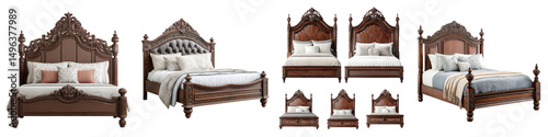 Ornate and Luxurious Classic Bedroom Furniture Set