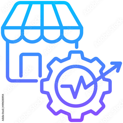 Market Entry Strategy Icon