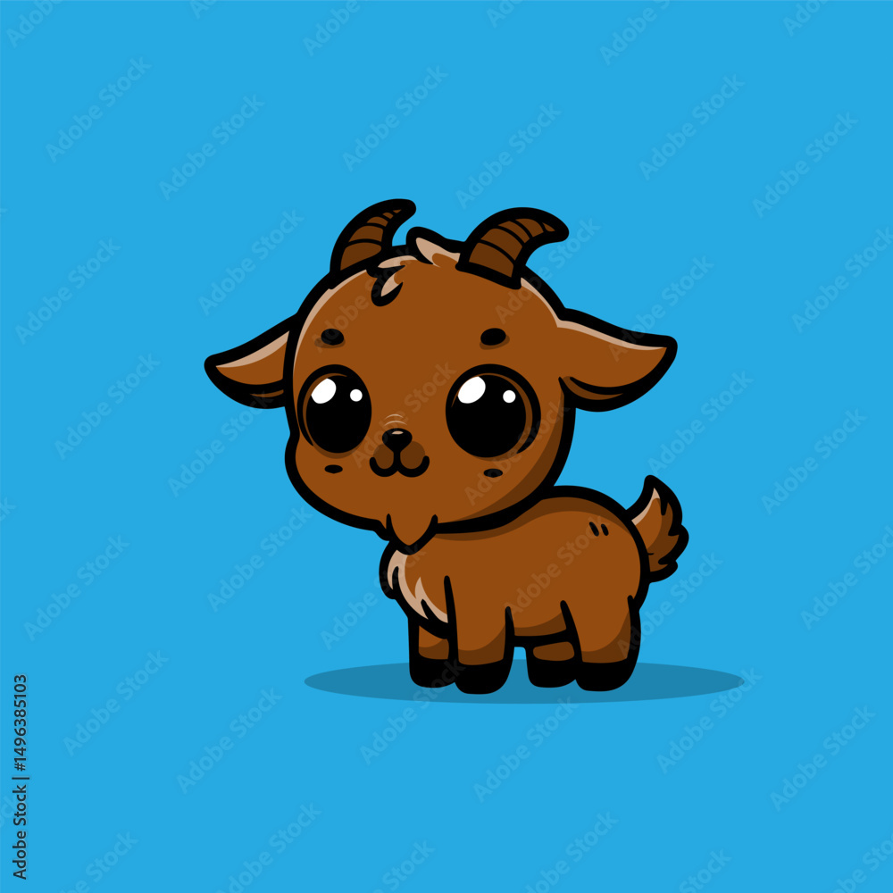 Fototapeta premium a illustration of goat
