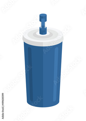 Drinking water container. Simple flat illustration.
