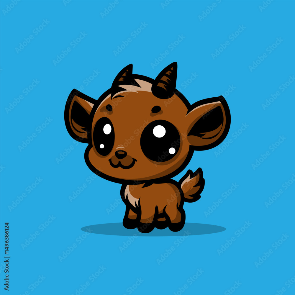 Fototapeta premium a illustration of goat