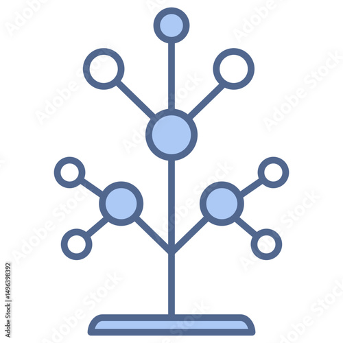 Phylogenetics Blue Icon