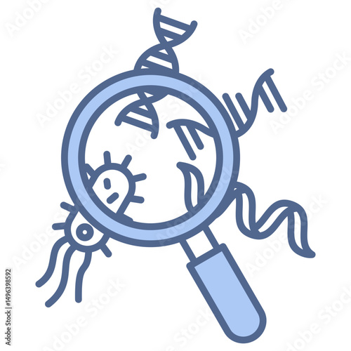 Transcriptomics Blue Icon