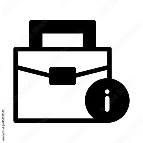 job interview notice. This is a vector single icon with a semi solid style. perfect for any purpose, such as website design, mobile app design, logo design, pattern design, etc.