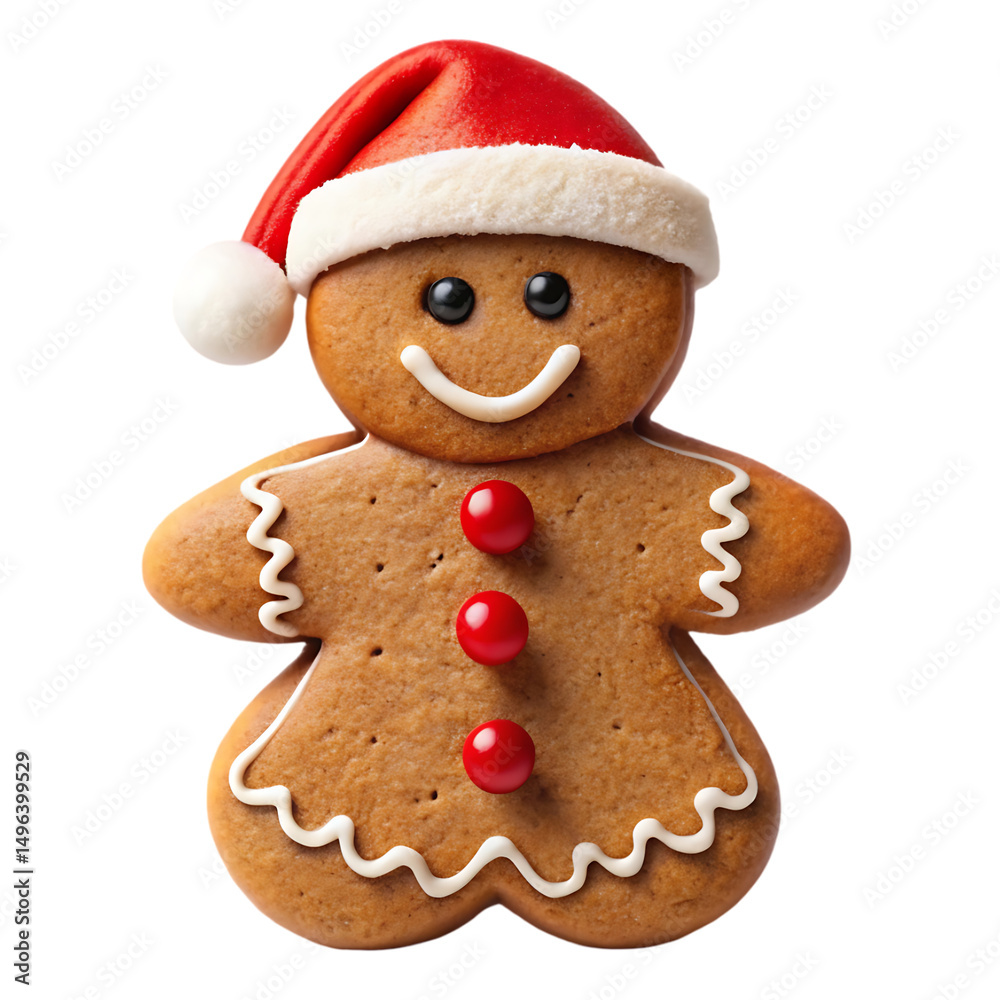 Fototapeta premium Gingerbread Man Christmas Cookie