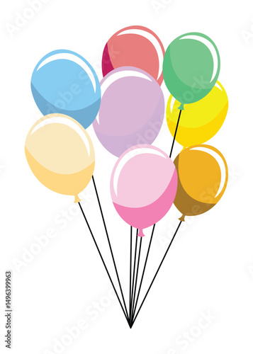 vector illlustration of balloon