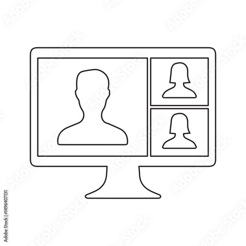 conferencing line icon