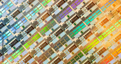 Silicon wafer for manufacturing semiconductor of integrated circuit.