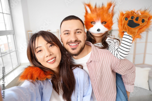 Quadrober girl in fox mask ...