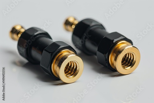 detailed visual  of High frequency ipx to sma female cable connector with gold plated pins photo