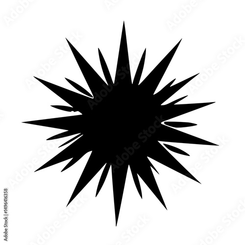 black and white sun