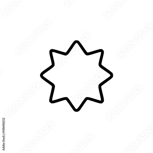 vector illustration of a star label