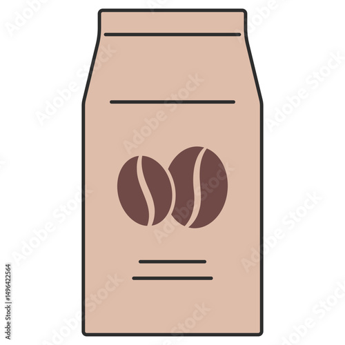커피 원두 포장 아이콘