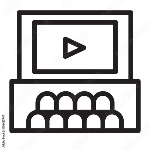 cinema Line Icon