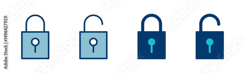 Lock icon vector isolated on white background. Encryption icon. Security symbol. Secure. Private