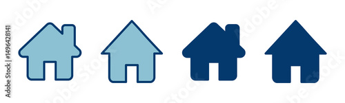 Home icon vector isolated on white background. House vector icon. Address
