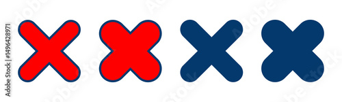 Close icon vector isolated on white background. Delete icon. remove, cancel, exit symbol