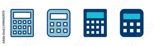 Calculator icon vector isolated on white background. Calculator vector icon. Accounting icon