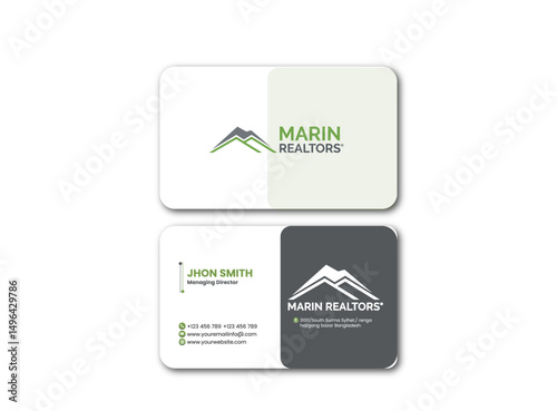 Business card design.