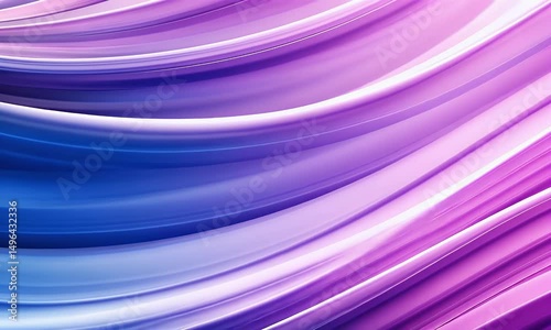 Abstract purple and blue background with smooth lines and curves, 