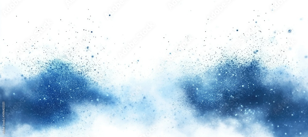 Abstract Blue Powder Explosion Abstract Blue Powder Explosion