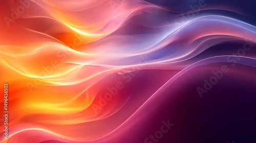 Wallpaper Mural Abstract Colorful Wavy Lines Background with Fluid Gradient Animation Stock Footage Torontodigital.ca