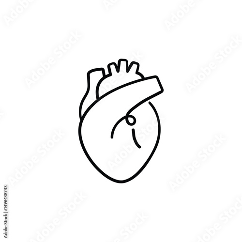 Heart Line Style Icon Design