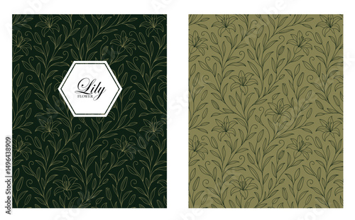 Lily line drawing vector file for packaging design, fabric printing, wallpaper, book covers, printed materials, wrapping and accessories. The file can be customized for your work.