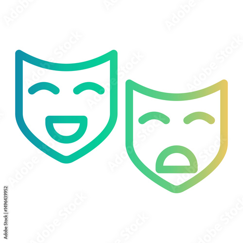 theater Line Gradient Icon