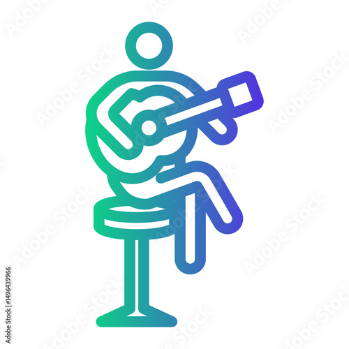 acoustic Line Gradient Icon