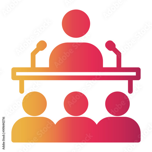 conference Gradient icon