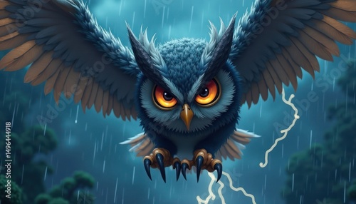 owl in flight