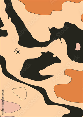 Abstract Treasure Map 