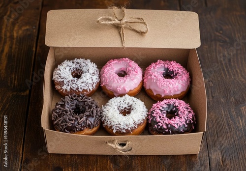 Doughnuts with icing sugar, food, sweet, dessert, cake, donut, donuts, delicious, white, snack, pastry, baked, sugar, cookies, breakfast, cookie, doughnut, isolated, chocolate, biscuit, icing, pink, s