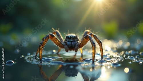 spider on the watter
