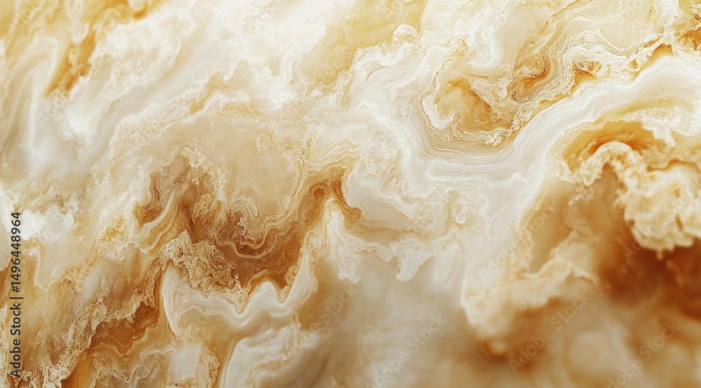 Abstract swirling pattern of creamy white and light brown, resembling a polished stone surface with smooth, flowing textures and color variations Abstract swirling pattern of creamy white and light brown, resembling a polished stone surface with smooth, flowing textures and color variations