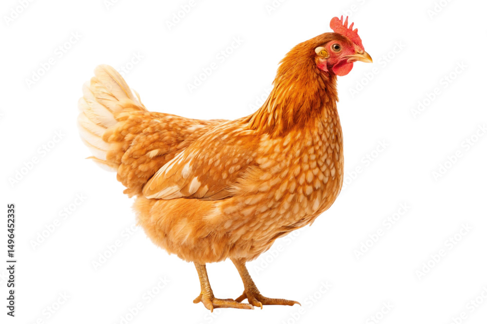 Fototapeta premium chicken on white background