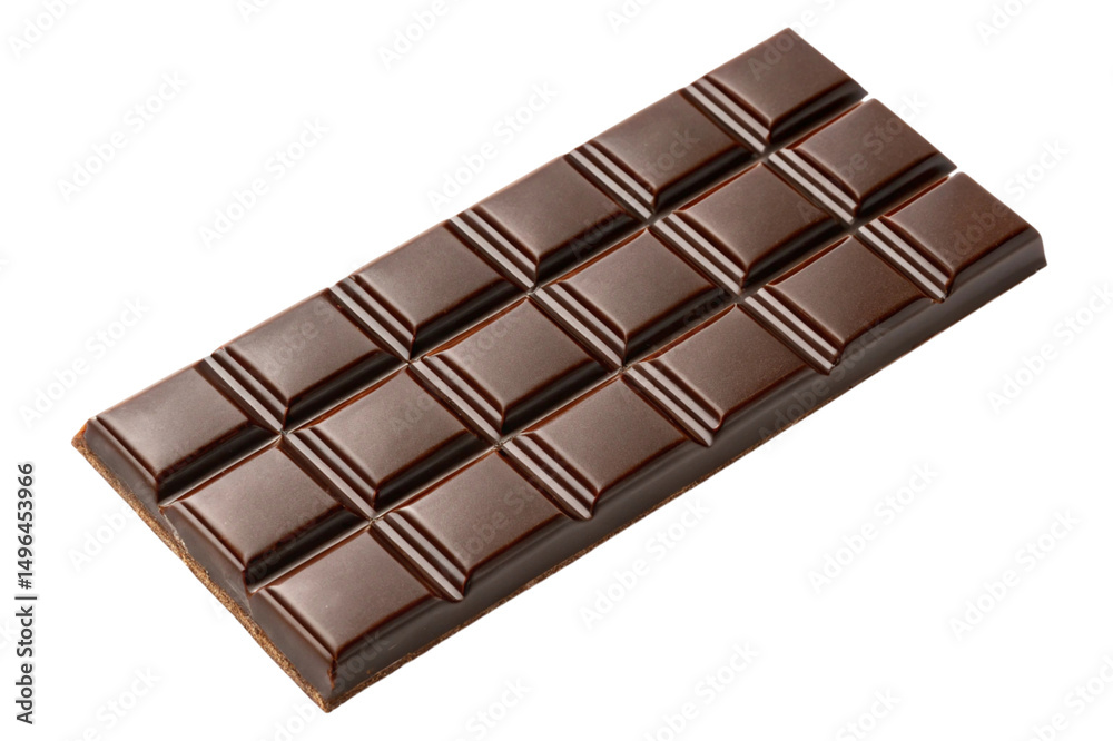 Obraz premium chocolate bar on white background