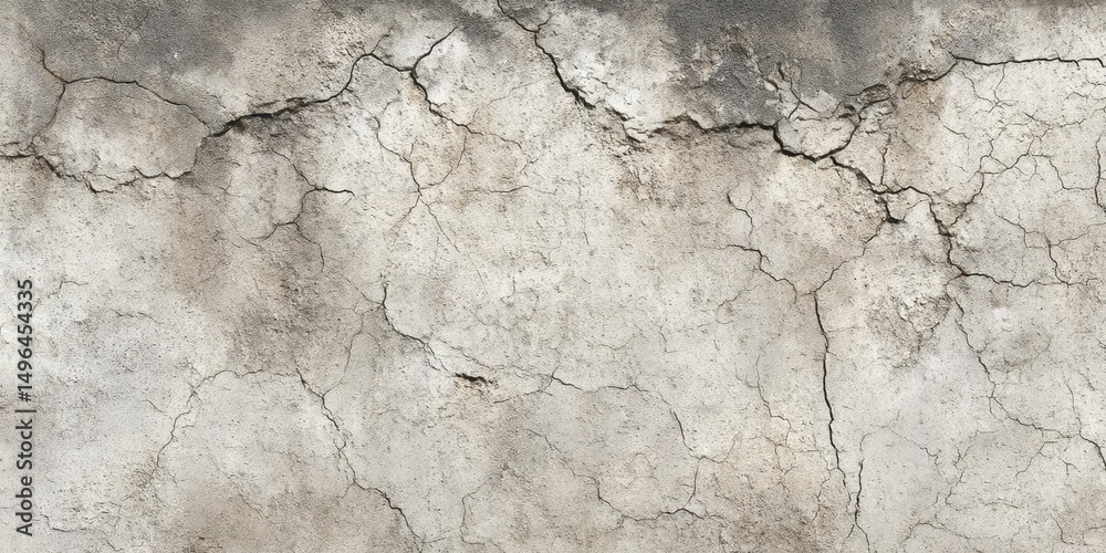Fototapeta premium close up of cracked and weathered wall surface texture
