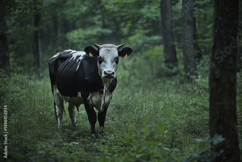 One day, a farmer notices that one of his cows has wandered off every night and returns before dawn. Curious, he follows it-- 