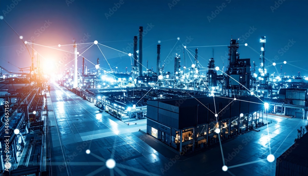 custom made wallpaper toronto digitalFiber optics illuminate the city's industrial grid at night