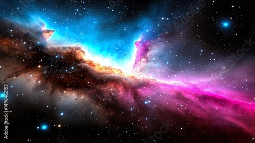 Nebula Cosmic Galaxy Space Background