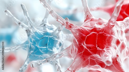 Neuron Cells Macro Detailed Illustration