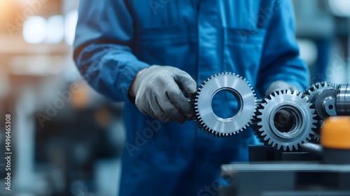 working with industrial gear tooling system