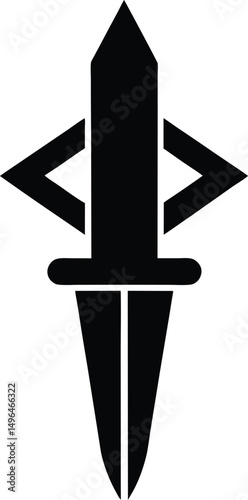ice dagger icon vector illustration