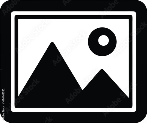 photo gallery image icon vector illustration