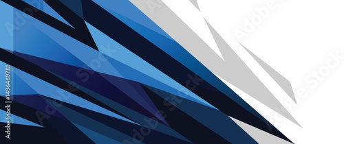 Blue geometric shapes abstract for start racing background