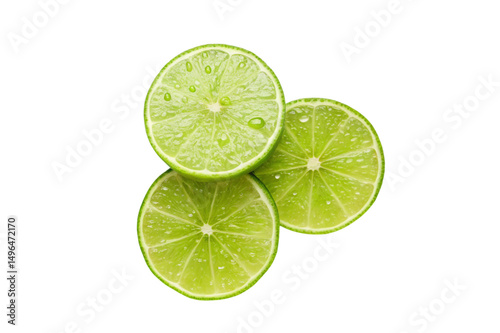 lime on white background