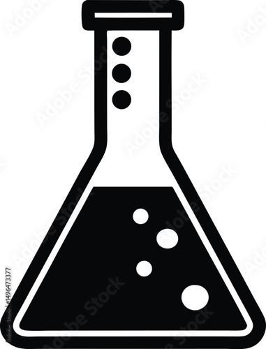 laboratory flask vector icon.eps
